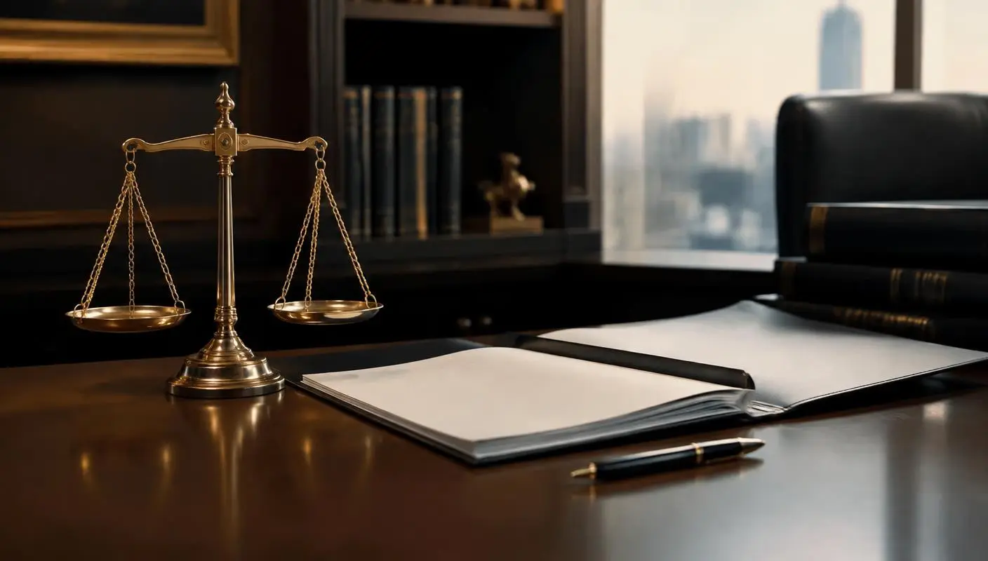 Scales and legal folder
